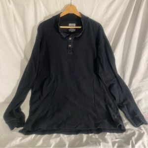 Duluth Trading Co Charcoal Trim Fit 4 Button Henley 2XL